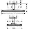 Kép 2/2 - Hansgrohe Rainmaker Select 460 3jet fejzuhany  fekete/króm 24006600