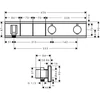 Kép 2/2 - Hansgrohe RainSelect zuhanycsaptelep  fekete/króm 15355600