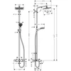 Kép 2/4 - Hansgrohe Crometta E 240 1jet Showerpipe zuhanyrendszer kádhoz 27298000