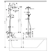 Kép 4/4 - Hansgrohe Crometta E 240 1jet Showerpipe zuhanyrendszer kádhoz 27298000