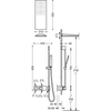 Kép 2/2 - Tres exclusive 2 irányú termosztatikus zuhanyrendszer  20725210