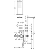 Kép 2/2 - Tres exclusive 3 irányú termosztatikus zuhanyrendszer 20725301