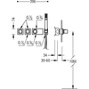 Kép 2/2 - Tres exclusive 3 irányú termosztatikus zuhanycsaptelep 20725391