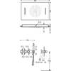 Kép 2/2 - Tres exclusive 4 irányú termosztatikus zuhanyrenszer 20725403