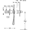 Kép 2/2 - Tres exclusive 1 irányú termosztatikus zuhanycsaptelep 20735191