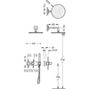 Kép 2/2 - Tres exclusive 2 irányú termosztatikus zuhanyrendszer 20735201