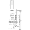 Kép 2/2 - Tres exclusive 3 irányú termosztatikus zuhanyrendszer 20735301