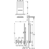 Kép 2/2 - Tres exclusive 3 irányú termosztatikus zuhanyrendszer 20735309