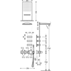 Kép 2/2 - Tres exclusive 3 irányú termosztatikus zuhanyrendszer 20735401