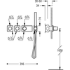 Kép 2/2 - Tres exclusive 4 irányú termosztatikus zuhanyrcsaptelep 20735491
