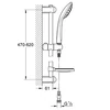 Kép 2/2 - Grohe Euphoria 27 266 001 Mono rudas zuhanyszett 600mm 27266001 zuhanygarnitúra