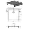 Kép 2/2 - Riho Davos 249 beépíthető zuhanytálca 80x80x4,5 D002005005