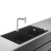 Kép 1/2 - Hansgrohe C51-F770-10 mosogató és csaptelep kombináció 370/370 szett 43221000