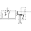 Kép 2/2 - Hansgrohe C71-F450-12 mosogató és króm csaptelep kombináció 450 szett 43230000