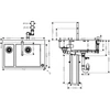 Kép 2/2 - Hansgrohe C71-F655-09 mosogató-csaptelep kombináció 180x450; 43206000