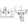 Kép 2/2 - Hansgrohe C71-F765-10 mosogató-csaptelep kombináció 370x370; 43203000