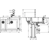 Kép 2/3 - Hansgrohe C51-F635-09 mosogató és csaptelep kombináció 180/450 szett 43220000