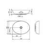 Kép 2/2 - AREZZO design RIKA pultra ültethető mosdó 52x40 matt antracit AR-145004
