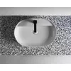 Kép 4/4 - AREZZO design TERRAZZO márvány mosdópult 160/46/2 fekete matt AR-168827