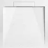 Kép 1/4 - AREZZO design STONE pala hatású öntött márvány zuhanytálca, 90x90 cm-es, fehér AR-DYT099LW