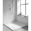 Kép 3/4 - AREZZO design STONE pala hatású öntött márvány zuhanytálca, 90x90 cm-es, fehér AR-DYT099LW