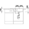 Kép 4/5 - BLANCO METRA 6S COMPACT Silgranit mosogatótál dugókiemelővel (antracit, #513473)