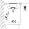 Kép 5/5 - BLANCO ZIA 6S Silgranit mosogató szűrőkosárral (kávé, #515072)