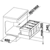 Kép 2/3 - BLANCO FLEXON II 90/4 hulladéktároló 521475