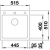 Kép 3/6 - BLANCO PLEON 5 Silgranit mosogató, palaszürke 521669