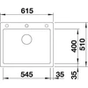 Kép 3/5 - BLANCO PLEON 6 Silgranit mosogató, palaszürke 521679