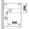 Kép 3/6 - BLANCO ANDANO 340-IF rozsdamentes mosogató 522953