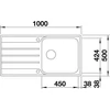 Kép 2/6 - BLANCO LEMIS XL 6 S-IF rozsdamentes mosogató furattal 523035