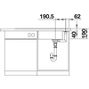 Kép 5/7 - Blanco AXIA III XL 6 S Silgranit mosogató dugókiemelővel palaszürke 523511