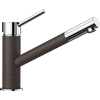 Kép 1/3 - BLANCO KANO-S Silgranit kihúzható fejes mosogató csaptelep, kávé/króm 525043