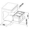 Kép 3/4 - Blanco FLEXON II 80/3 hulladékgyűjtő 525221