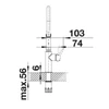 Kép 4/6 - BLANCO CATRIS-S Flexo mosogató csaptelep, matt fekete 525793