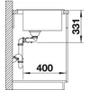 Kép 4/6 - BLANCO PLEON 6 Split Silgranit mosogató dugókiemelő nélkül, fekete 525955