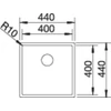 Kép 2/4 - BLANCO CLARON 400-U rozsdamentes acél mosogató 521573