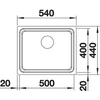 Kép 6/6 - BLANCO ETAGON 500-U rozsdamentes acél mosogató 521841
