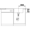 Kép 2/6 - BLANCO ANDANO XL 6 S-IF rozsdamentes acél mosogató baloldali főmedencével 523000