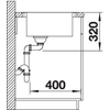 Kép 4/6 - BLANCO ANDANO XL 6 S-IF Compact mosogató jobboldali főmedencével 523001