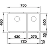 Kép 4/4 - BLANCO SUBLINE 430/270-U palaszürke mosogató 523152