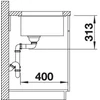 Kép 3/4 - BLANCO SUBLINE 320-U palaszürke mosogató 523407