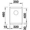 Kép 4/4 - BLANCO SUBLINE 320-U palaszürke mosogató 523407