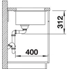 Kép 3/4 - BLANCO SUBLINE 700-U palaszürke mosogató 523443