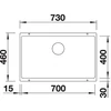 Kép 4/4 - BLANCO SUBLINE 700-U palaszürke mosogató 523443