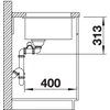 Kép 2/4 - BLANCO SUBLINE 340/160-U balos palaszürke mosogató 523549