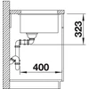 Kép 3/4 - BLANCO SUBLINE 350/350-U antracit mosogató 523574