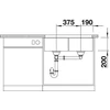 Kép 3/5 - BLANCO SUBLINE 350/350-U palaszürke mosogató 523575