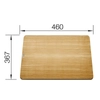 Kép 2/5 - BLANCO ZENAR XL 6 S gyöngyszürke mosogató jobboldali főmedencével fa vágódeszkával 523957